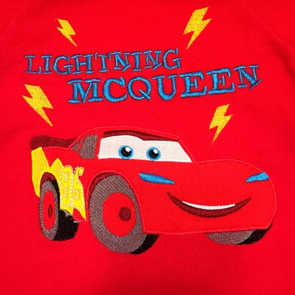 Disney Lightning McQueen red fleece pajama set - Picture 4 of 4